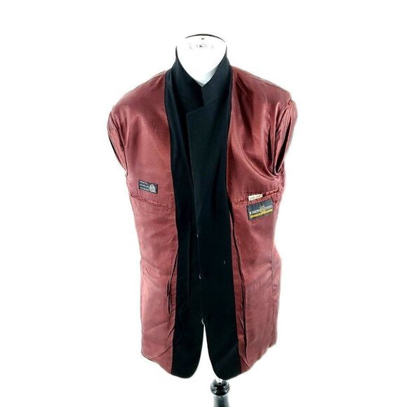 Joseph & Feiss Internatioinal Wool 3 Silver Button‎ Blazer 40L Black - Picture 11 of 13